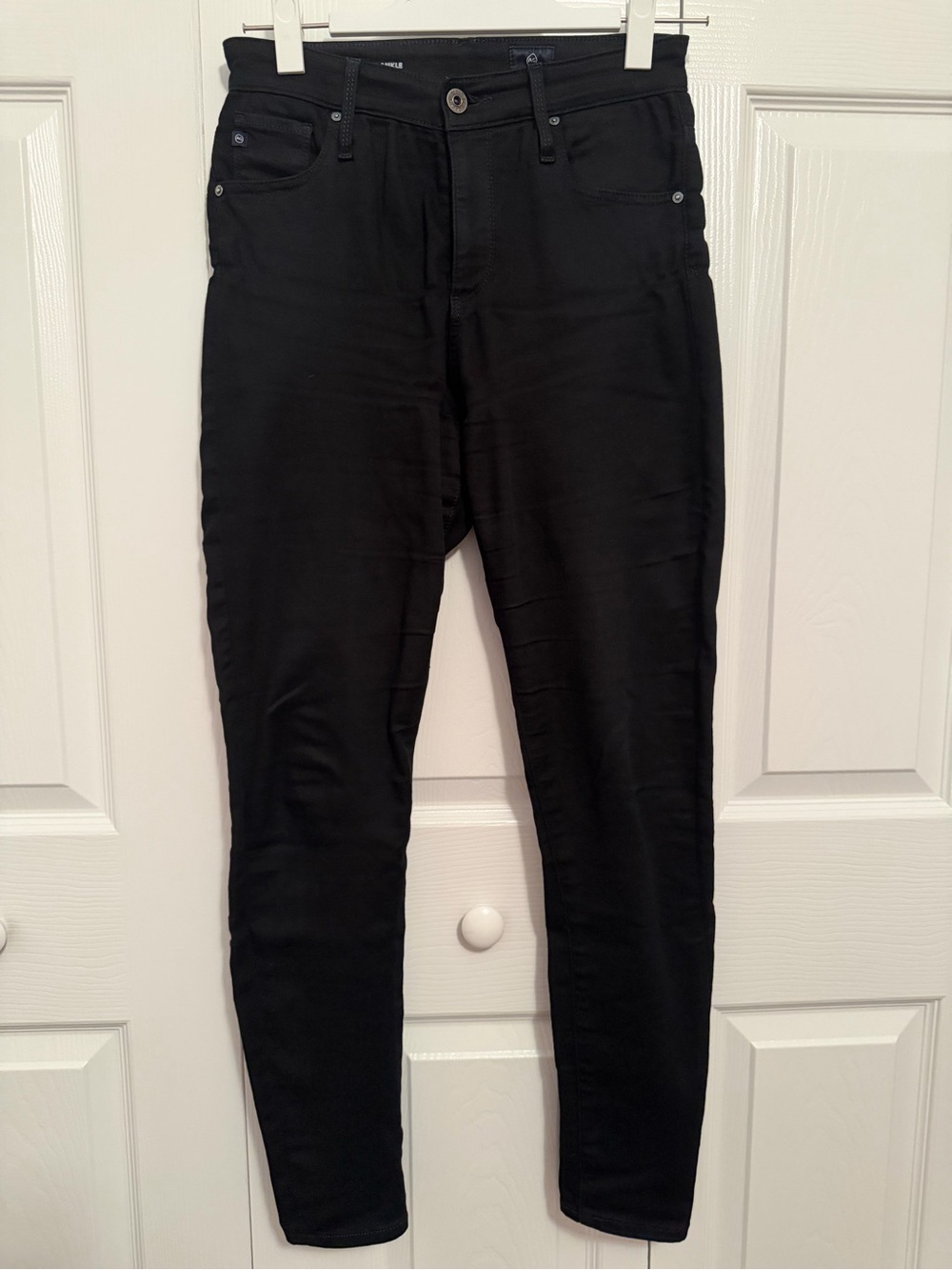 Ag Adriano Goldschmied Black Skinny Jeans
